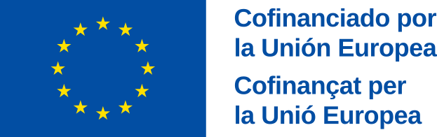 Cofinanciado por la Unión Europea. Cofinançat per la Unió Europea.